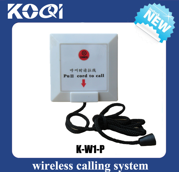 Wireless Calling System Call Button with pull cord