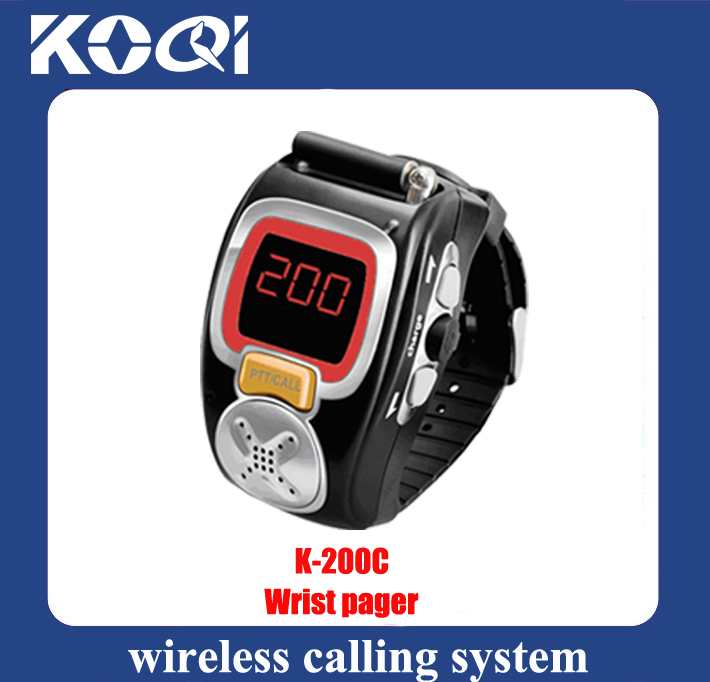 Wireless Calling System Receiver Watch K-200C