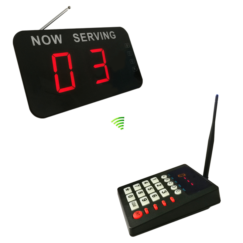 Queue number system display