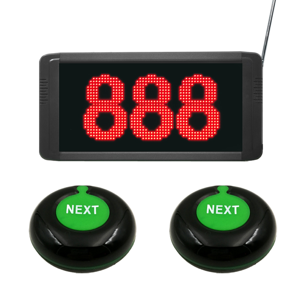 K-D100 3-digit +K-O1-NEXT 1+2 queue system