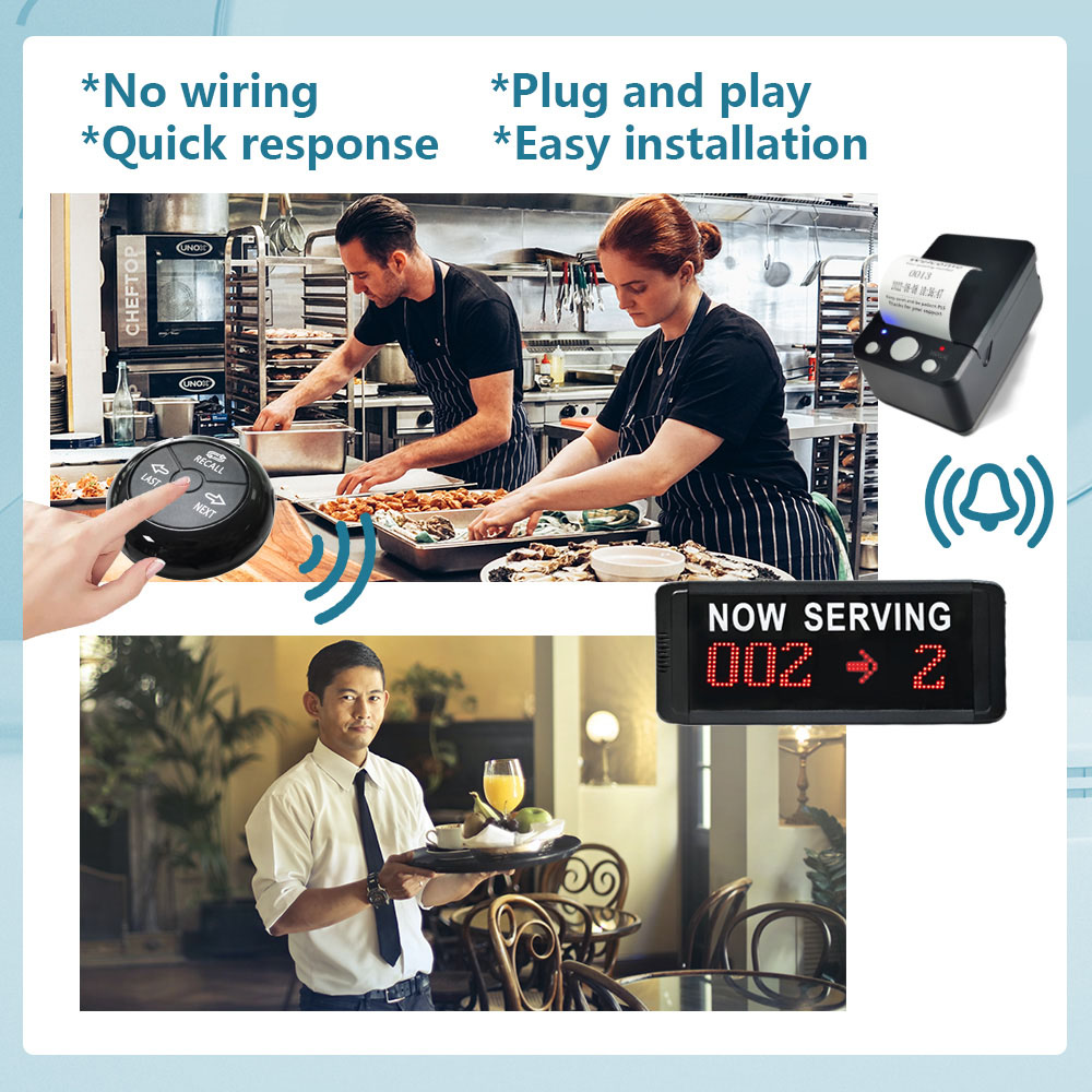 K-C100 K-O3 K-TP Wireless Queue Number Call System