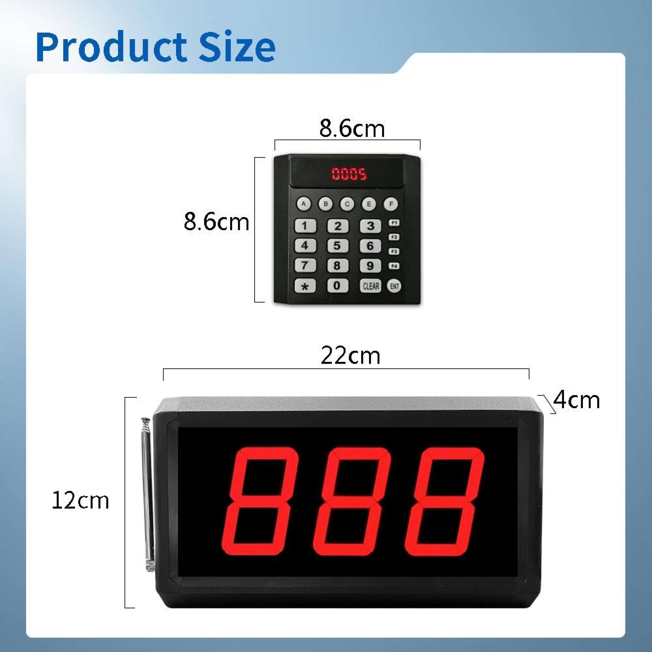 K-302+K-999B+K-TS Queue Pager System