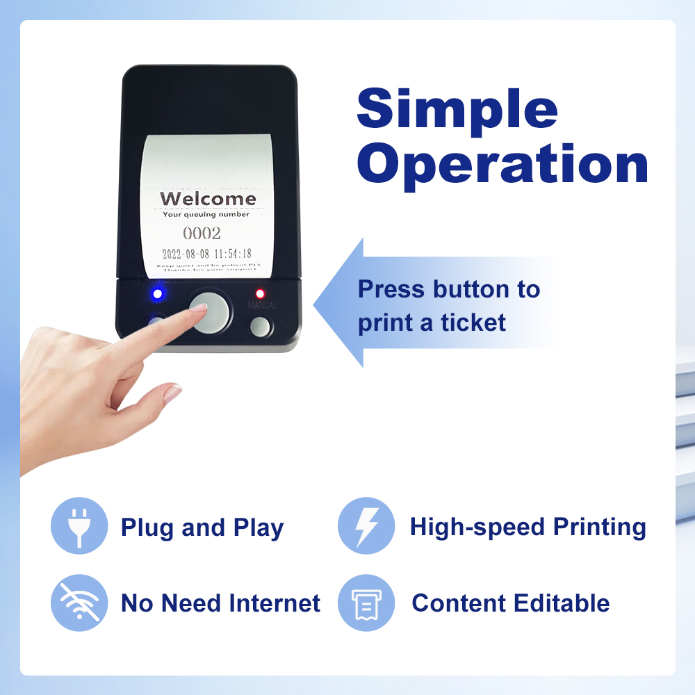 K-Q13 K-999 K-TP Queue System Ticket Dispenser