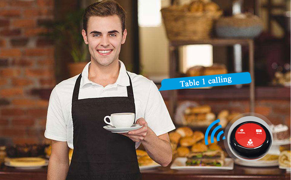 K-100 K-Y3 restaurant waiter buzzer system